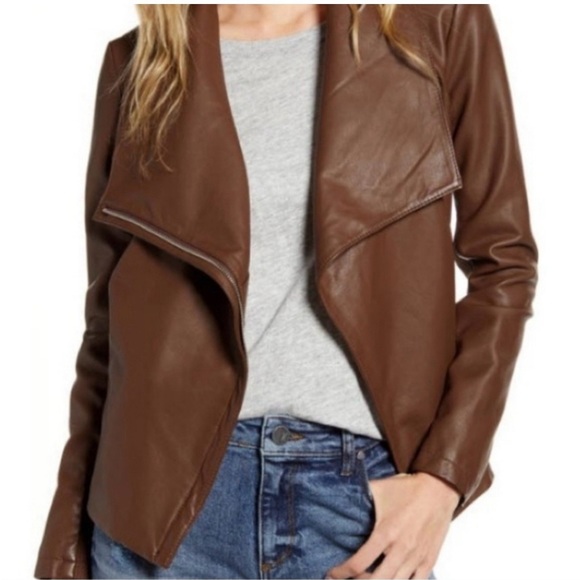 BB Dakota by Steve Madden Jackets & Blazers - BB Dakota Steve Madden Brown Leather Jacket